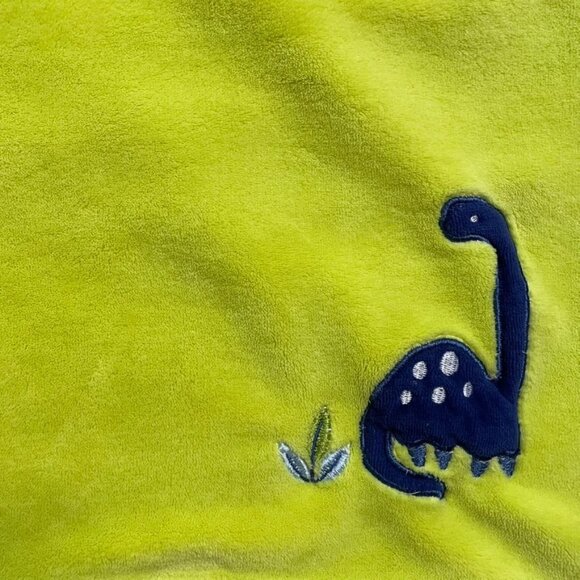 Baby Receiving Blanket Oeko Tex Standard 100 u Soft Green Dinosaur Wrap Up - Picture 3 of 5